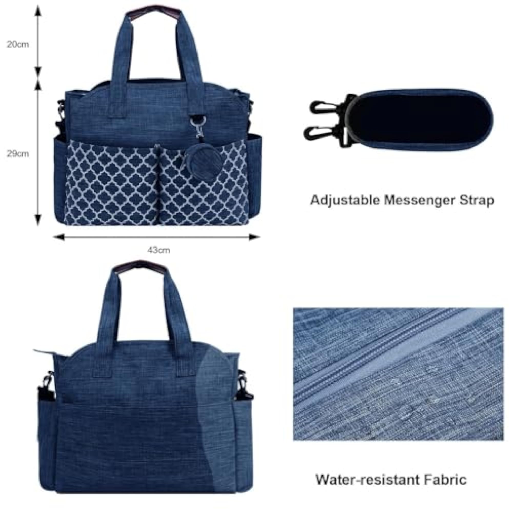Stylish Multifunction Diaper Tote Bag for Small Items