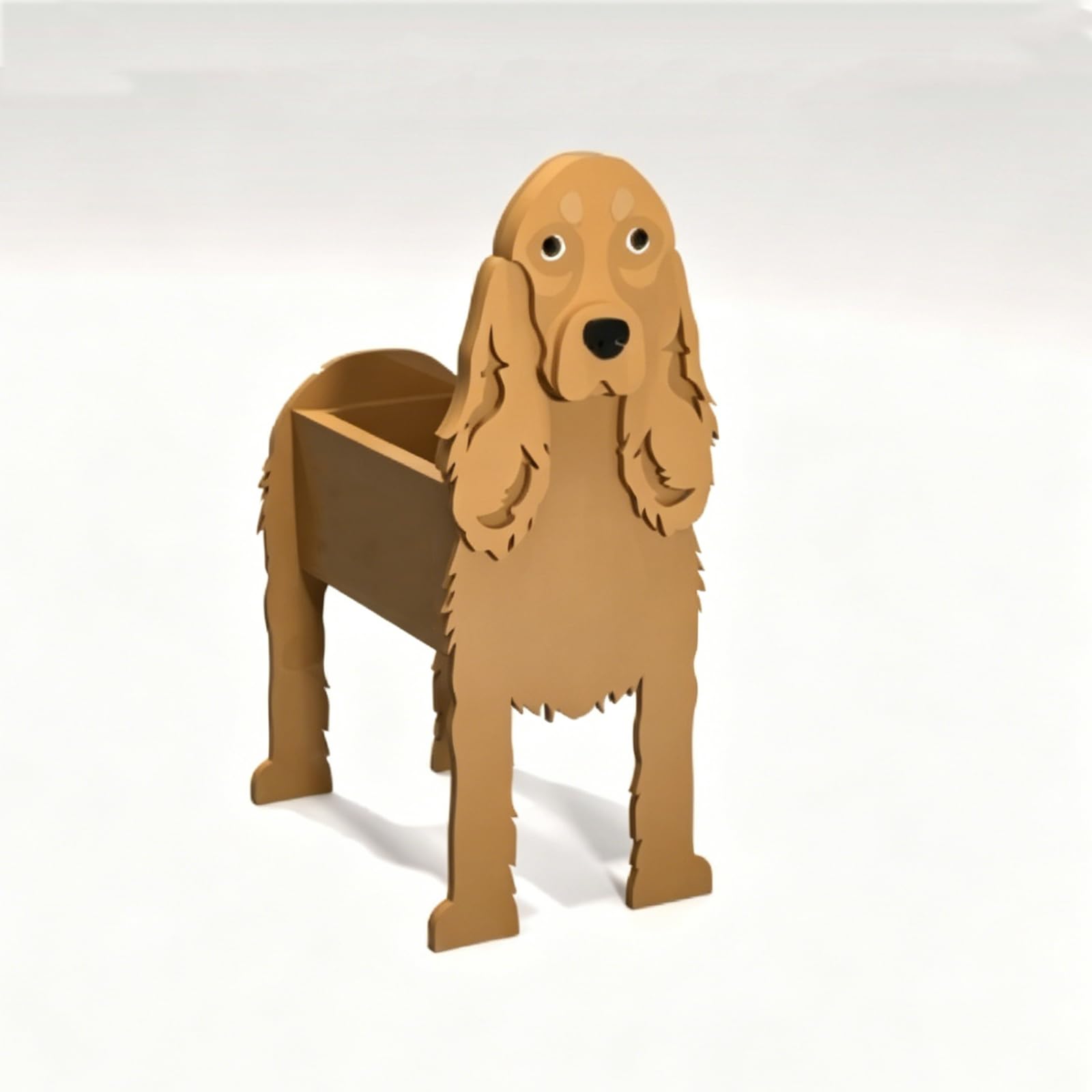 Laamiasm Succulent Cactus Herb Dog Planter for Coker Spaniel – Perfect Shape Planter for Small Plants with Drainage Hole