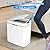 3 Pack Bathroom Touchless Trash Can, 2.6 Gallon Automatic Bathroom Trash Can with Lid, Small Motion Sensor Smart Trash Bin, Electric Narrow Garbage Bin for Bedroom Living Room Office Kitchen (White)