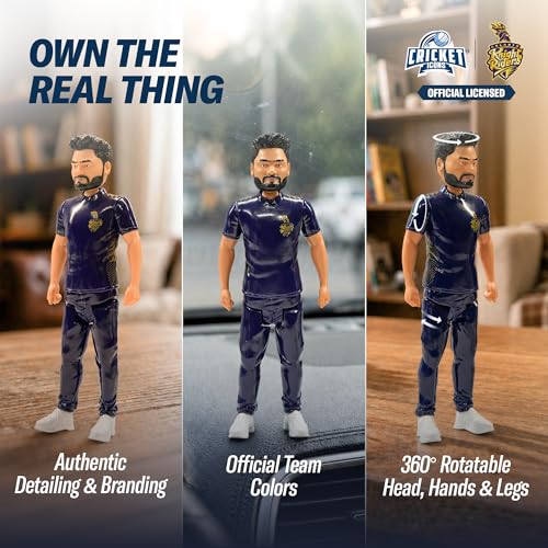 Image of Action Figure, IPL Edition, 7 Inch Rinku Singh | 360 Rotatable Head, For Fans & Collectors