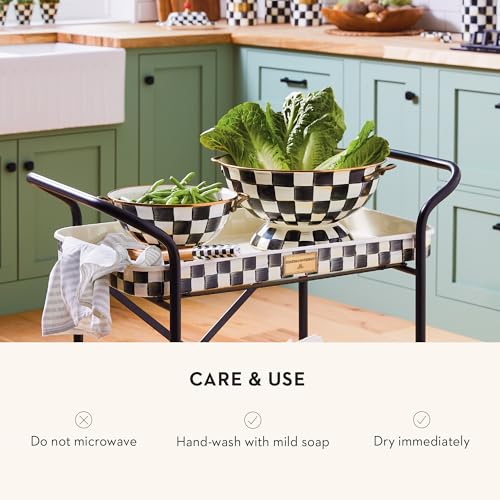 Mackenziechildsenamelbowlsmallservingbowlforentertainingalmosteverythingbowlblackandwhitecourtlycheck Urban Country Home Decor Mackenzie childs enamel bowl small serving bowl for entertaining almost everything bowl black and white courtly check urban country home decor