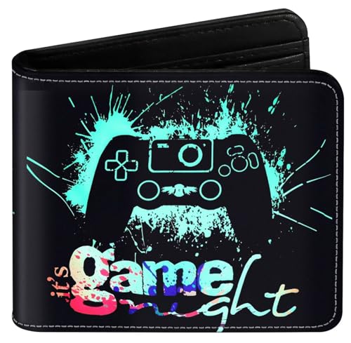 Image of Teen Boys Wallet Gifts for Gamers Boys Gamepad Leather Wallets Credit Id Card Cash Holder Rfid Blocking Zipper Aesthetic Wallets With Coin Pocket Id Window Gaming Wallets for Gamers Men Boys Teenager