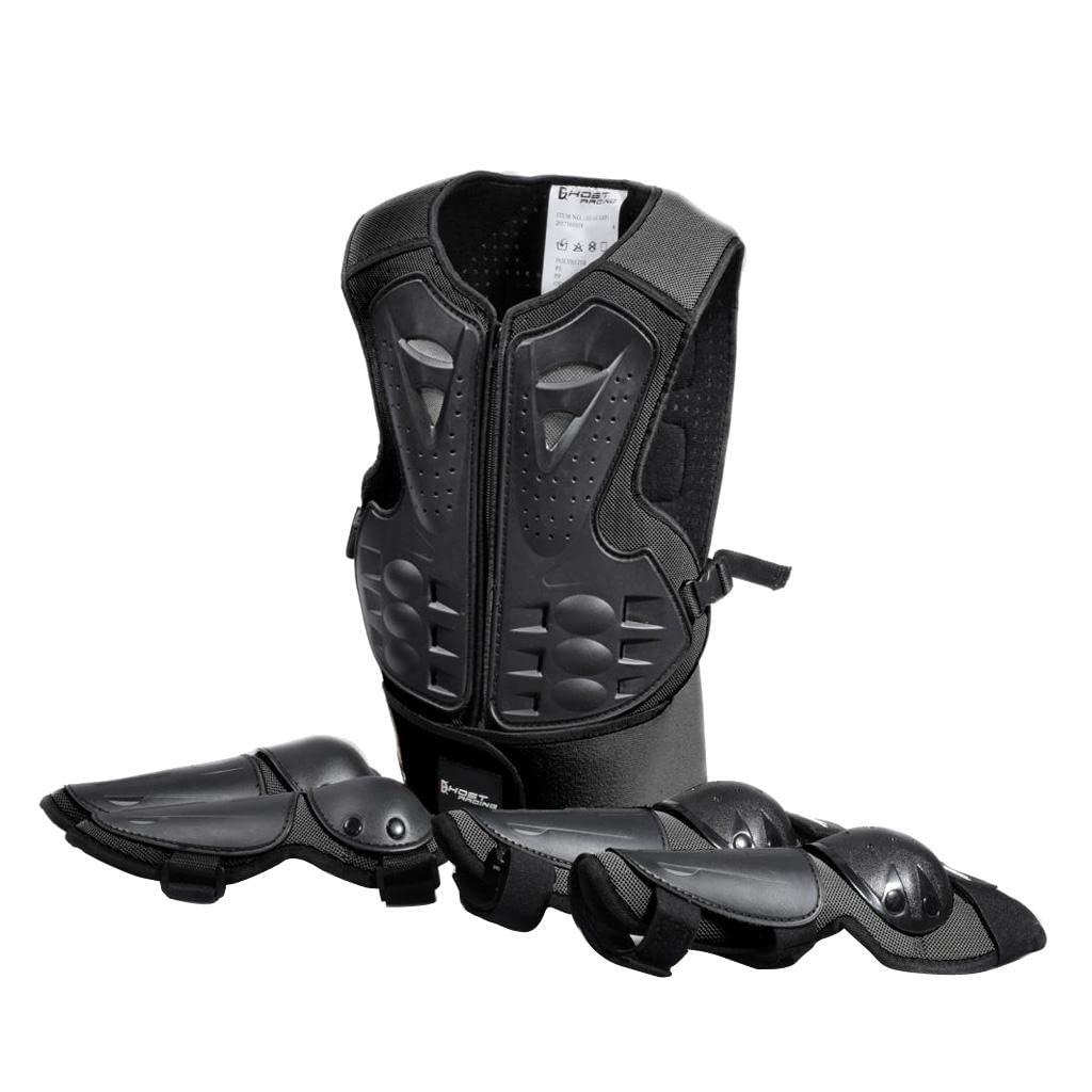 Kit ion pour enfants pour skateboard, vélo, équitation – Âge 5–13 ans garçons et filles – Équipement pour le corps ou les genoux, coudes