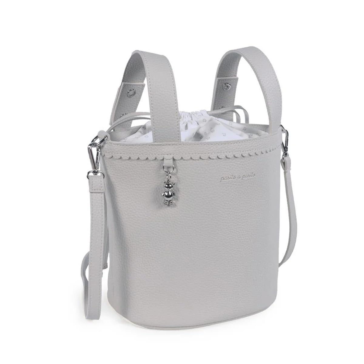 Pasito a Pasito BORSA BUCKET ICON SMOKE, grigio
