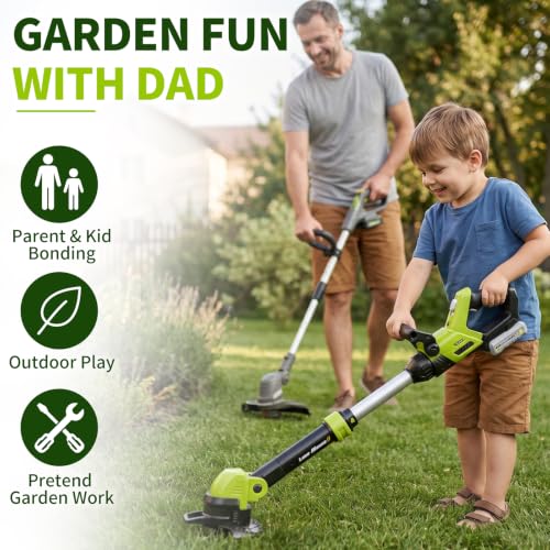 Image of KidBloom Kids Weed Wacker Toy, Kids Gardening Tools with Lights & Sounds