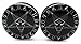 Pierced Republic Pair* Black Baphomet Pentagram Ear Plugs - Acrylic Screw-On - 10 Sizes (7/8