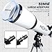 Telescope 80mm Aperture 600mm - Astronomical Portable Refracting Telescope Fully Multi-coated High Transmission Coatings AZ Mount with Tripod Phone Adapter, Wireless Control, Carrying Bag. Easy Set Up
