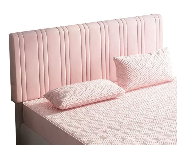 Acdler Tête De Lit Housse De Protection Luxe Epaissie Matelassé Extensible Housse De Tête De Lit 160/180/200/150cm Couverture De TêTe De Lit Capitonne Velour en Tissu Tout Compris