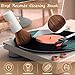 Ziliny 3 Pcs Vinyl Record Cleaning Brush Wooden Anti Static Dust Record Vinyl Cleaner Kit Player Accessories Gift for Music Lovers(Light Grey)
