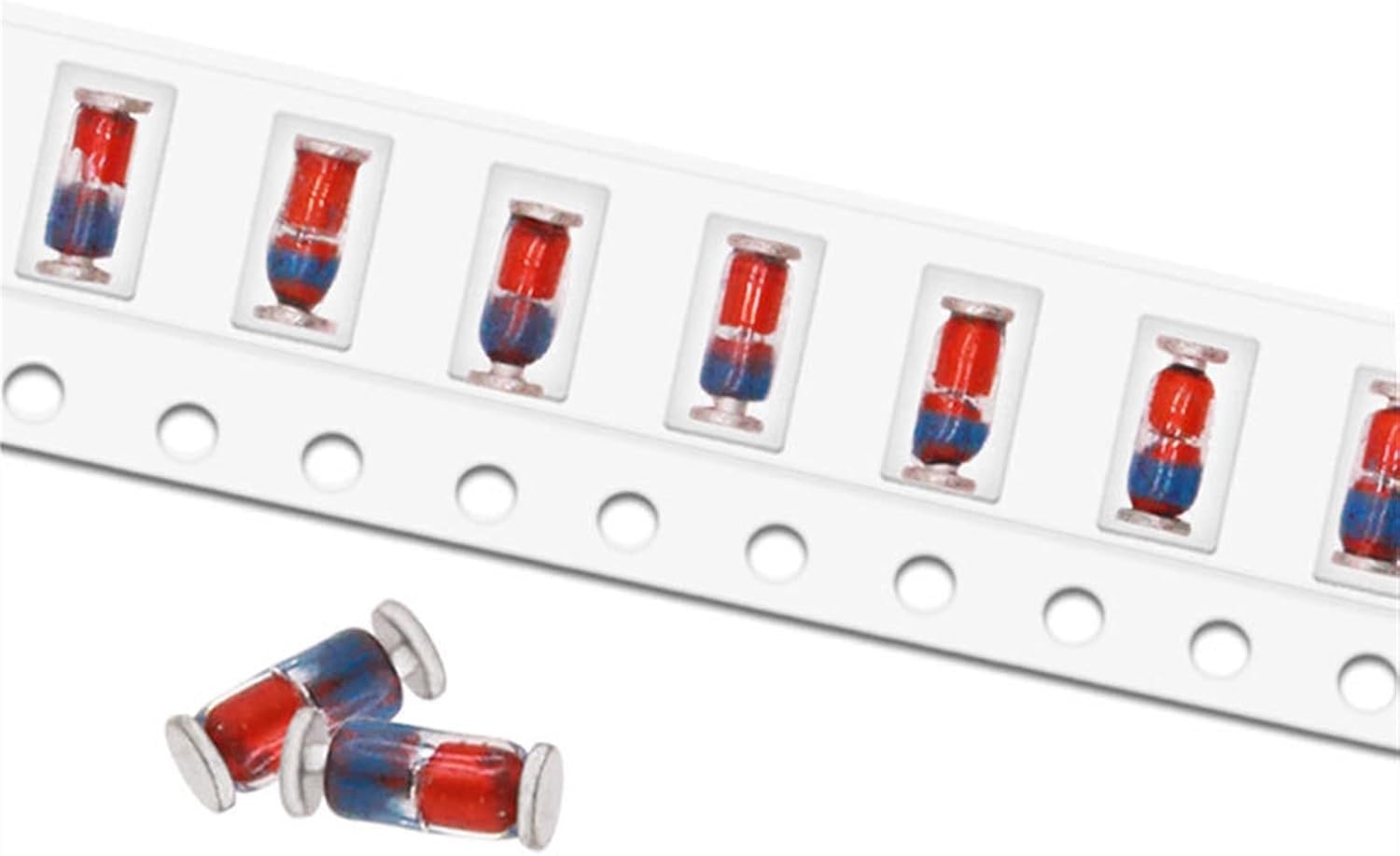 GEBSKI LED Diodes 50Pcs 0.5W SMD Zener Diode ZMM30V ZMM33V ZMM36V ZMM39V ZMM43V ZMM47V 9.1V 10V 11V 12V 13V 15V 16V 18V 20V 22V 24V 27V LL-34 ZMM Diodes