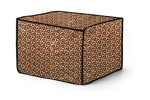 Image of The Furnishing Tree PVC Waterproof Microwave Oven Cover Compatible for Morphy Richards 20 L Solo 20MS Packed Pattern Yellow