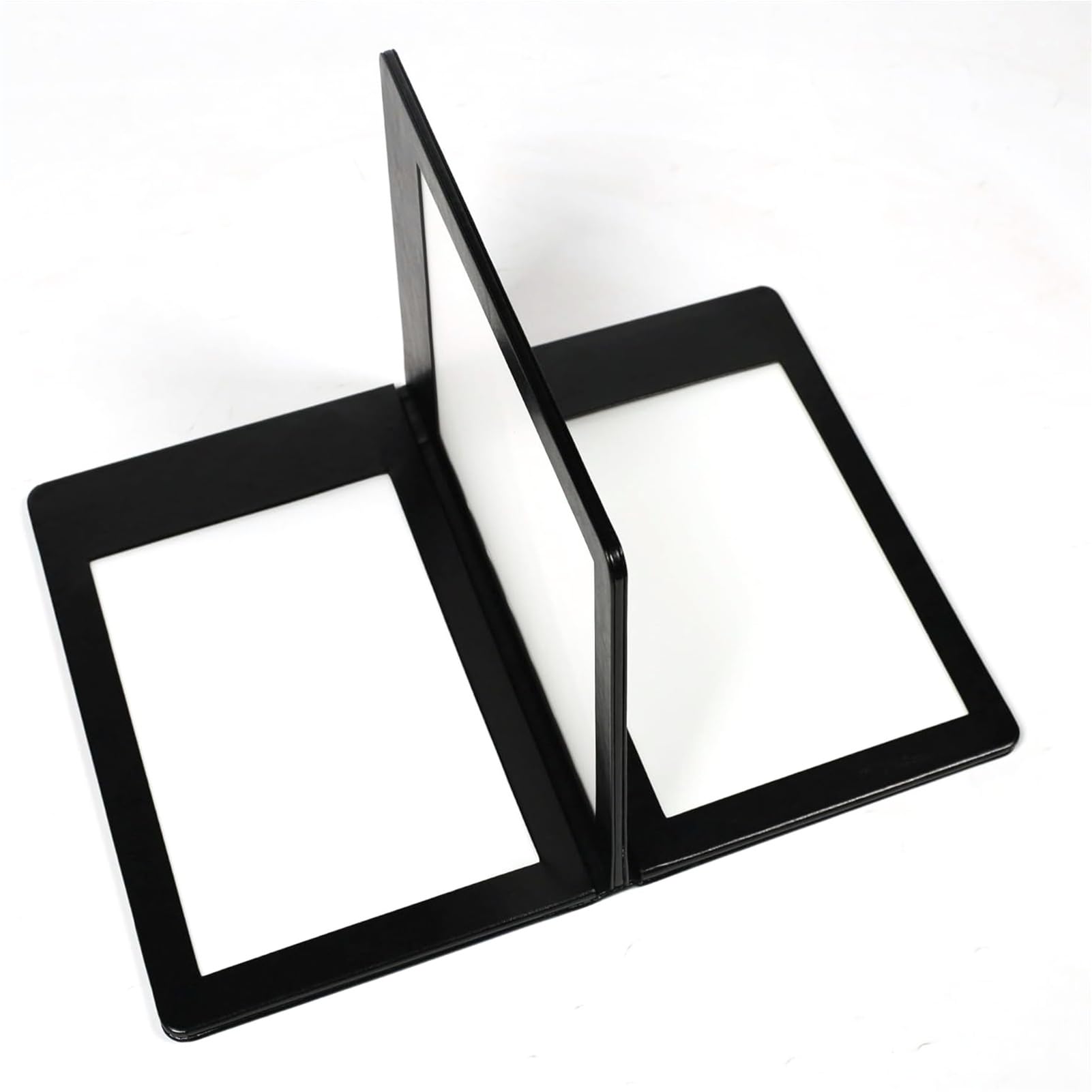 Portadas de menú iluminadas con LED A5, soporte para menú de vino de visión clara, pantalla de menú de panel individual o doble con protectores de cuero, soportes de menú comercial para restaurantes