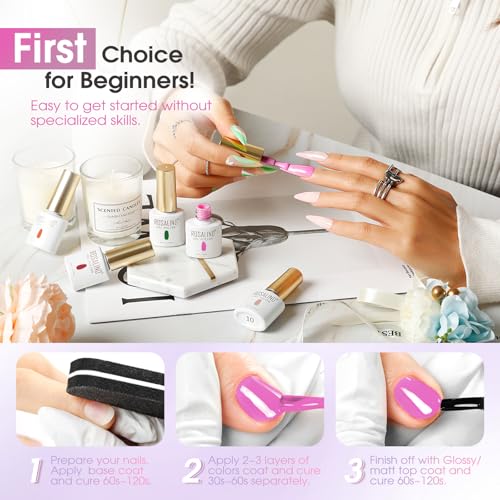 Set de Esmaltes en Gel ROSALIND 50 Piezas miniatura 7