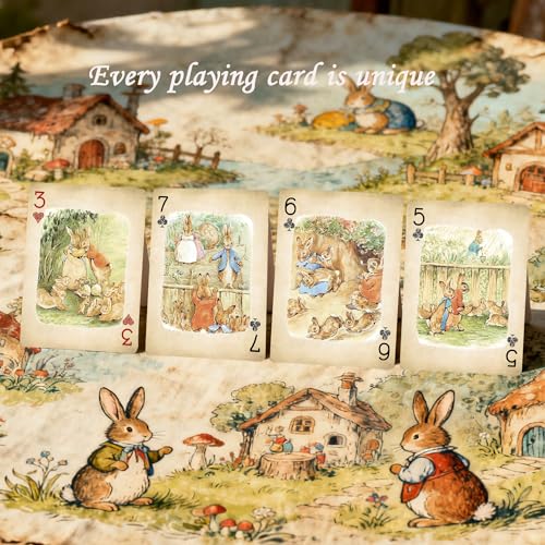 Baraja de Poker Retro Rural con 54 Naipes Ilustrados miniatura 6