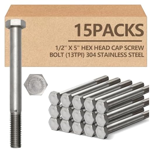 Hex Head Cap Screw Bolts Pack of 15