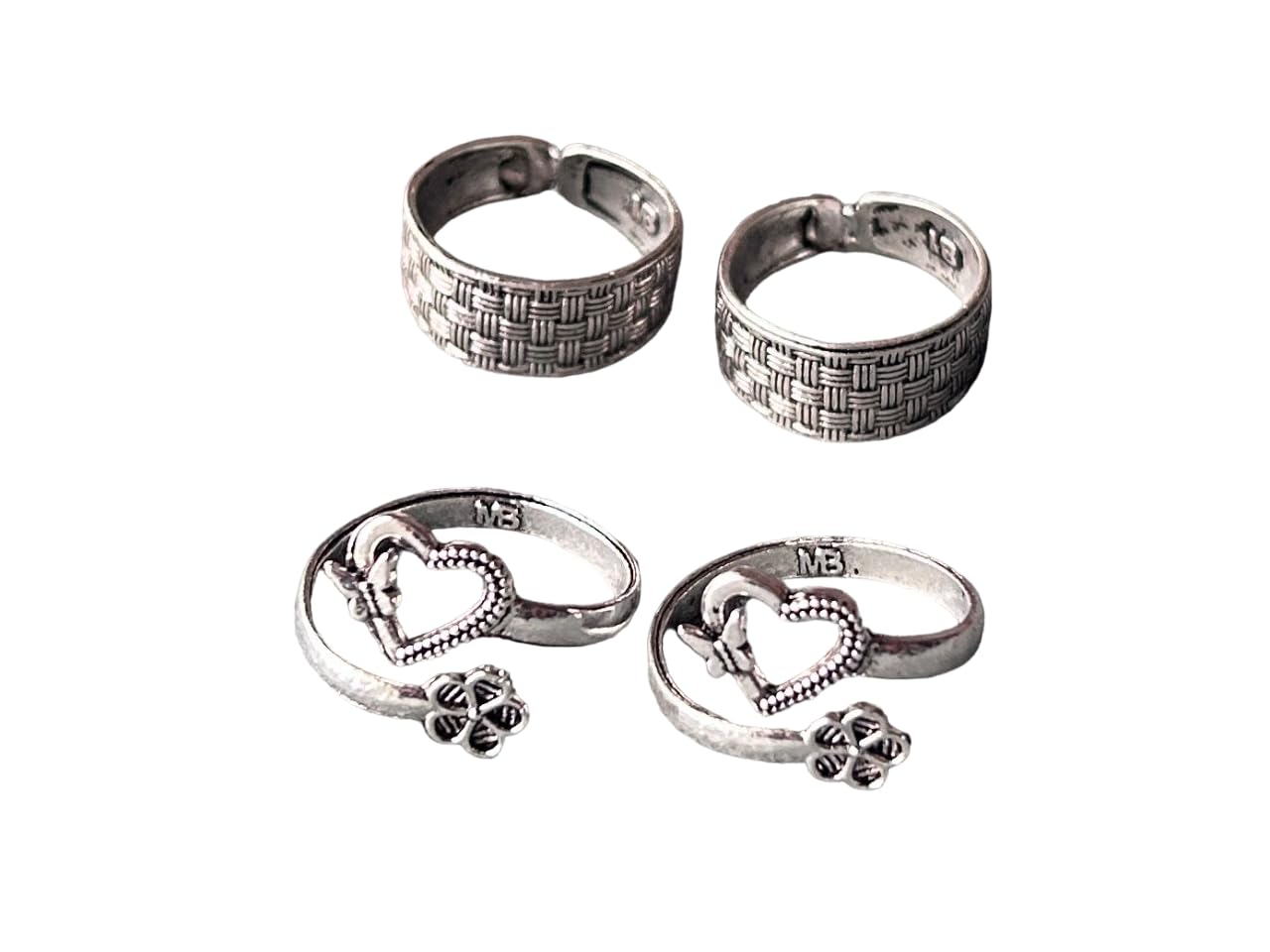 Women & Girls Metal Plated Fancy Toe Ring Adjustable Bichiya/Leg Finger Ring-Combo-2 (A_C_P_110758_Multi)-image-43