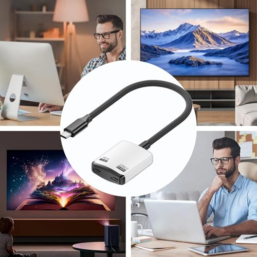 Adaptador de audio y pantalla para juegos Type-C 8K para Hogar 4