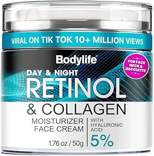 Crema facial con 5% de ácido hialurónico, ant...