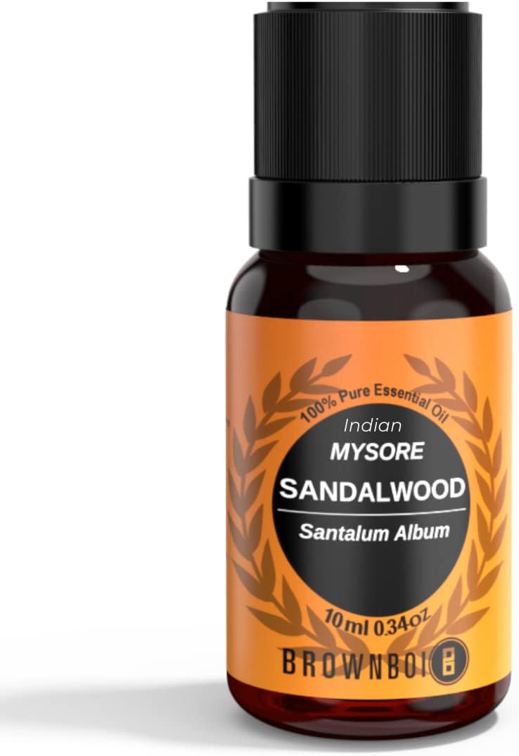 BrownBoi Mysore Sandalwood Essential Oil | East Indian Sandal Wood Oil | Chandan Oil For Face & Glowing Skin | (10ML)