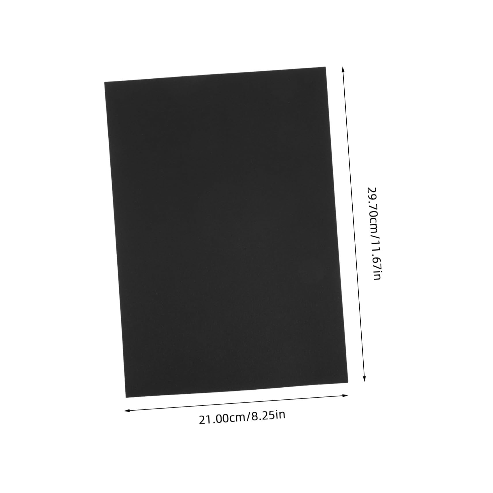 50 Stück Schwarzer Karton M² Starkes Bastelpapier für DIY Kartenherstellung Scrapbooking Robust und Druckerfreundlich mit Weißer Kompatibel