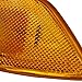 SPEC-D TUNING Amber Lens Front Side Marker Lights Compatible with 2002-2003 Subaru Impreza WRX RS L+R Pair Assembly