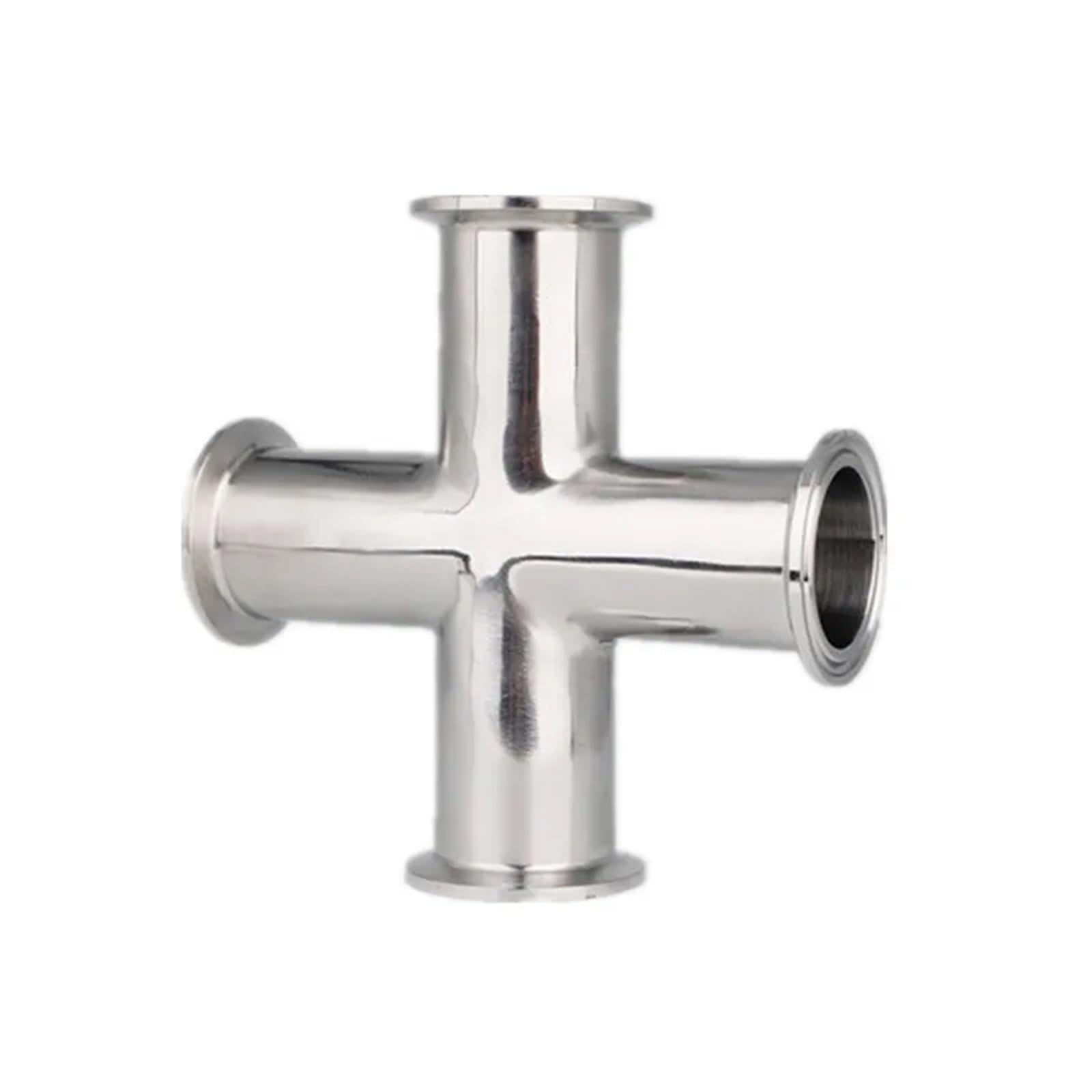 Raccordement sanitaire inox 304 durable et résistant pour flux à 4 voies
