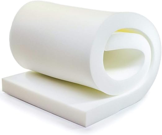1" Height x 12" Width x 36" Length 1.8 Density 44ILD (Firm) Upholstery Foam Cushion Made in USA
