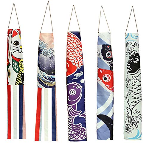 Japanese Style Koi Fish Windsock Carp Windsock, Carp Banner Sushi