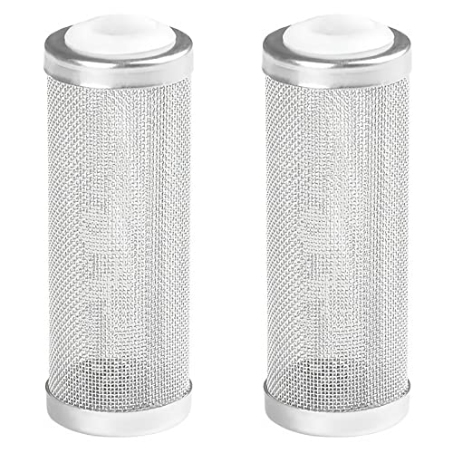 YUTOU Aquarium Outdoor Filter Protection 16 mm Pack of 2 Aquarium Protective Covers Stainless Steel Filter Guard Protection Aquarium Fish Shrimp Filter for Protection Flowing Fish Shrimp