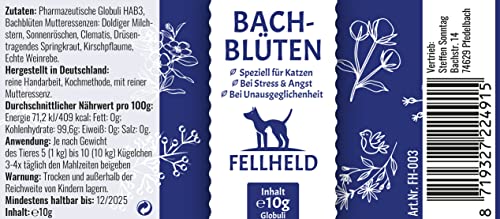 Beruhigungsmittel für Katzen – Fellheld Bachblüten für Katzen
