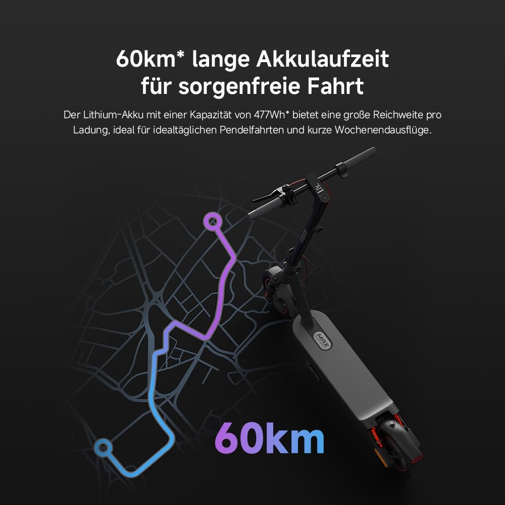 Xiaomi E-Scooter mit Straßenzulassung 4 Lite, 4 Ultra, 5 Elite, 5, 5 Pro, 5 Plus oder 5 Max (max 20km/h, bis zu 70km Reichweite und 25% Steigung, Luftreifen, Dual-Bremsen, Display, App)