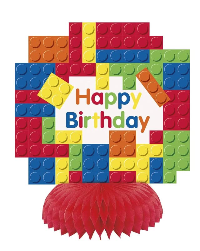 Theme Party Birthday Decorations Building Blocks Party Birthday Mini Honeycomb Centerpieces 3pcs