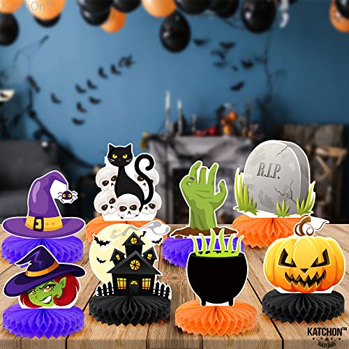 Image of KatchOn, Halloween Centerpieces for Tables - Pack of 8 | Pumpkin Summerween Centerpiece for Halloween Table Decorations | Witch Table Decor | Pumpkin Table Decor | Summerween Party Decorations