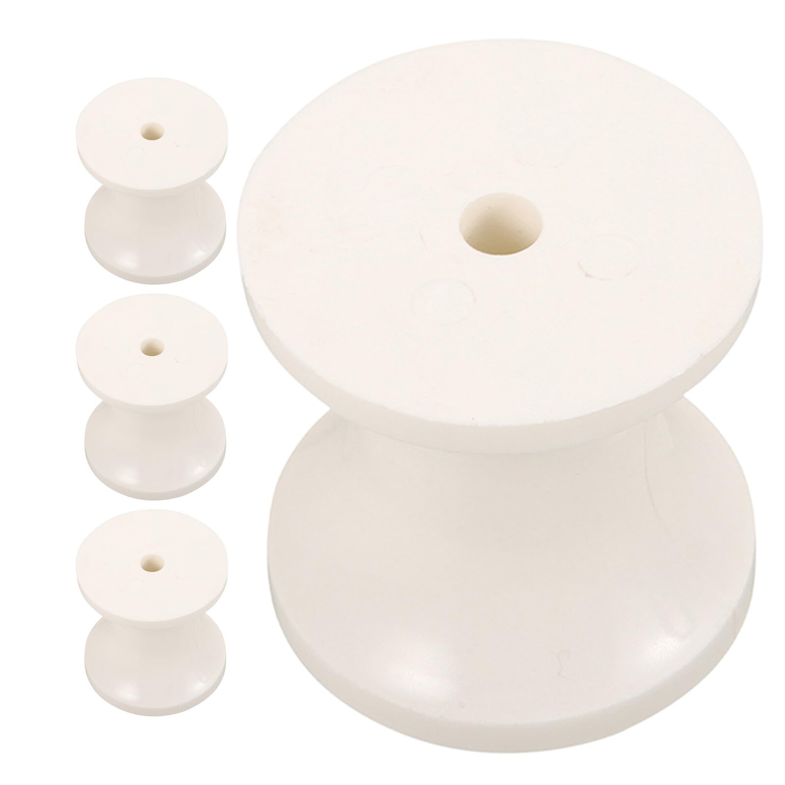 GANAZONO 4pcs Rouleaux de Remorque de Bateau en Plastique Blanc, Capacité de Charge Élevée, Installation Rapide, Accessoires pour Environnements Côtiers