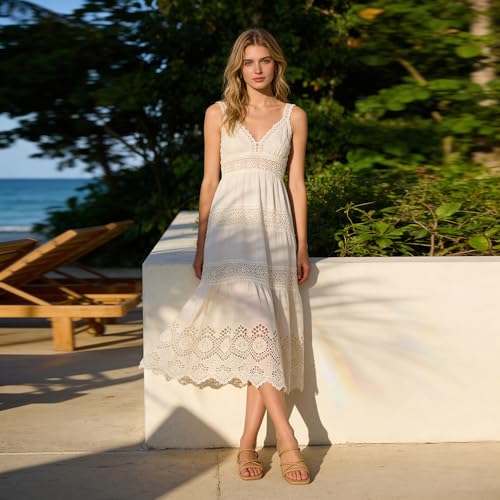 Image of Women's Flat Sandals Strappy Square Open Toe Slide Sandals Dressy Comfortable Wide Feet Friendly