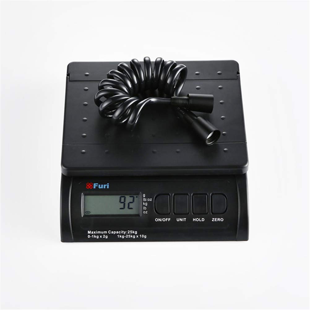 Manguera De Ducha Flexible De Estilo Negro con Resorte para Inodoro, Bidé Y Conexión De Manguera De 150 Cm.(D)