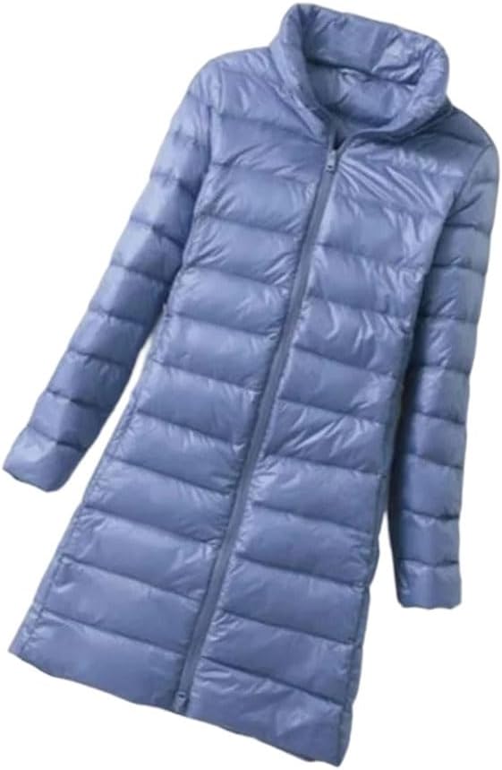 Women’s Mid Length Down Jacket Hooded Waist Cinched Style Casual Fashion Warm Winter Coat