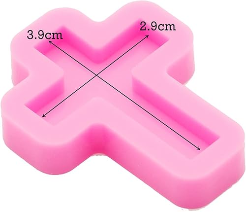 Miniatura 2 de Angel Wings Mini moldes de silicona de resina reutilizables en forma de cruz antiadherentes para postres de dulces, pasta de goma, molde de fondant,