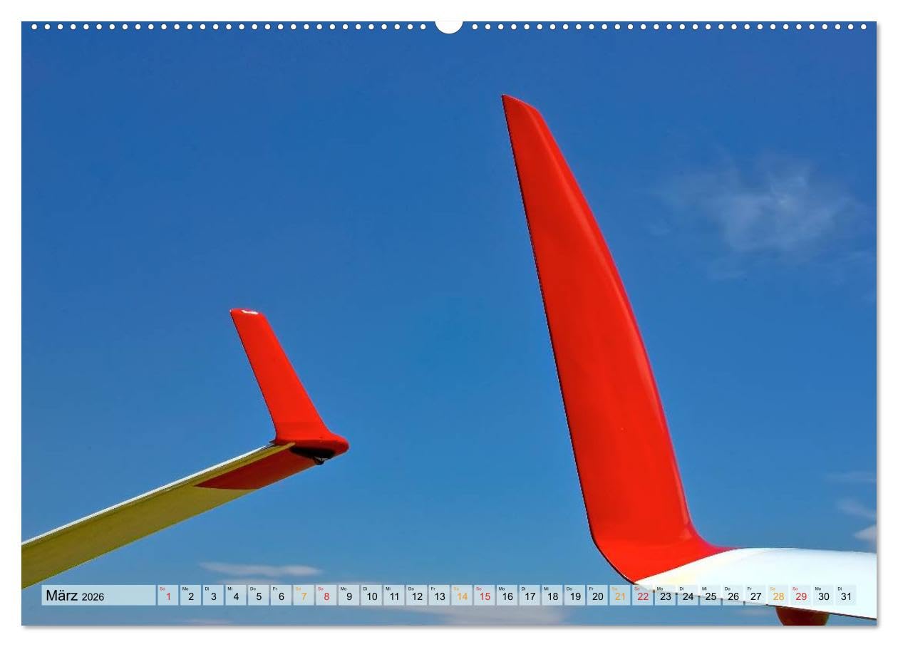 Segelfliegen - wie ein Vogel (hochwertiger Premium Wandkalender 2026 DIN A2 quer), Kunstdruck in Hochglanz: Segelfliegen - lautlos durch die Lüfte ... der Sonne entgegen. (CALVENDO Technologie)
