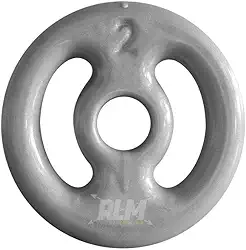 Anilha Emborrachada 2 Kg - Cinza