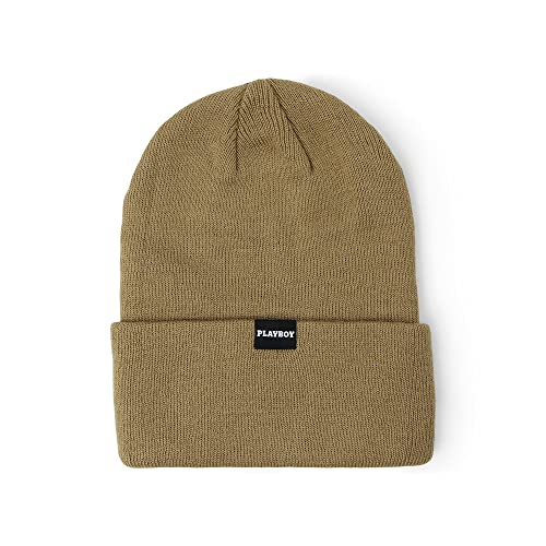 Playboy OG Embroidered Bunny Cold Weather Cuffed Knit Gold/Black