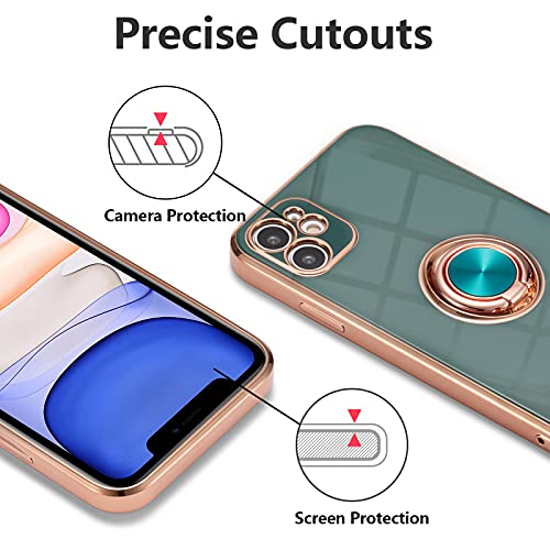 EYZUTAK Electroplated Magnetic Ring Holder Case - Image 3