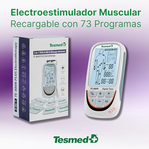 Electroestimulador TESMED TE-880R con 73 programas recargable para dolor 2