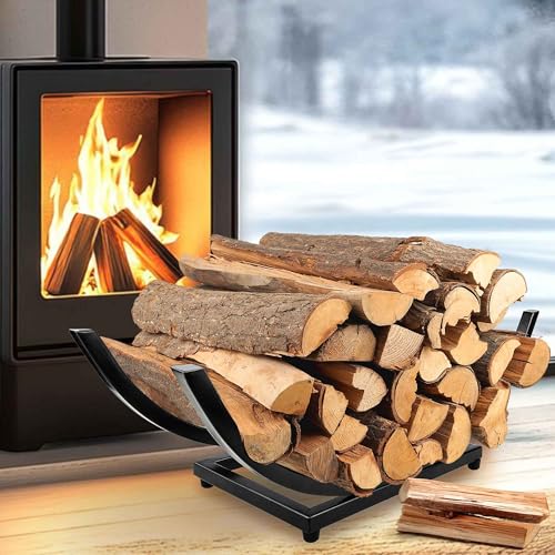 EALPVIS Heavy Duty Firewood Rack Outdoor: 22 Inch Logs Holder