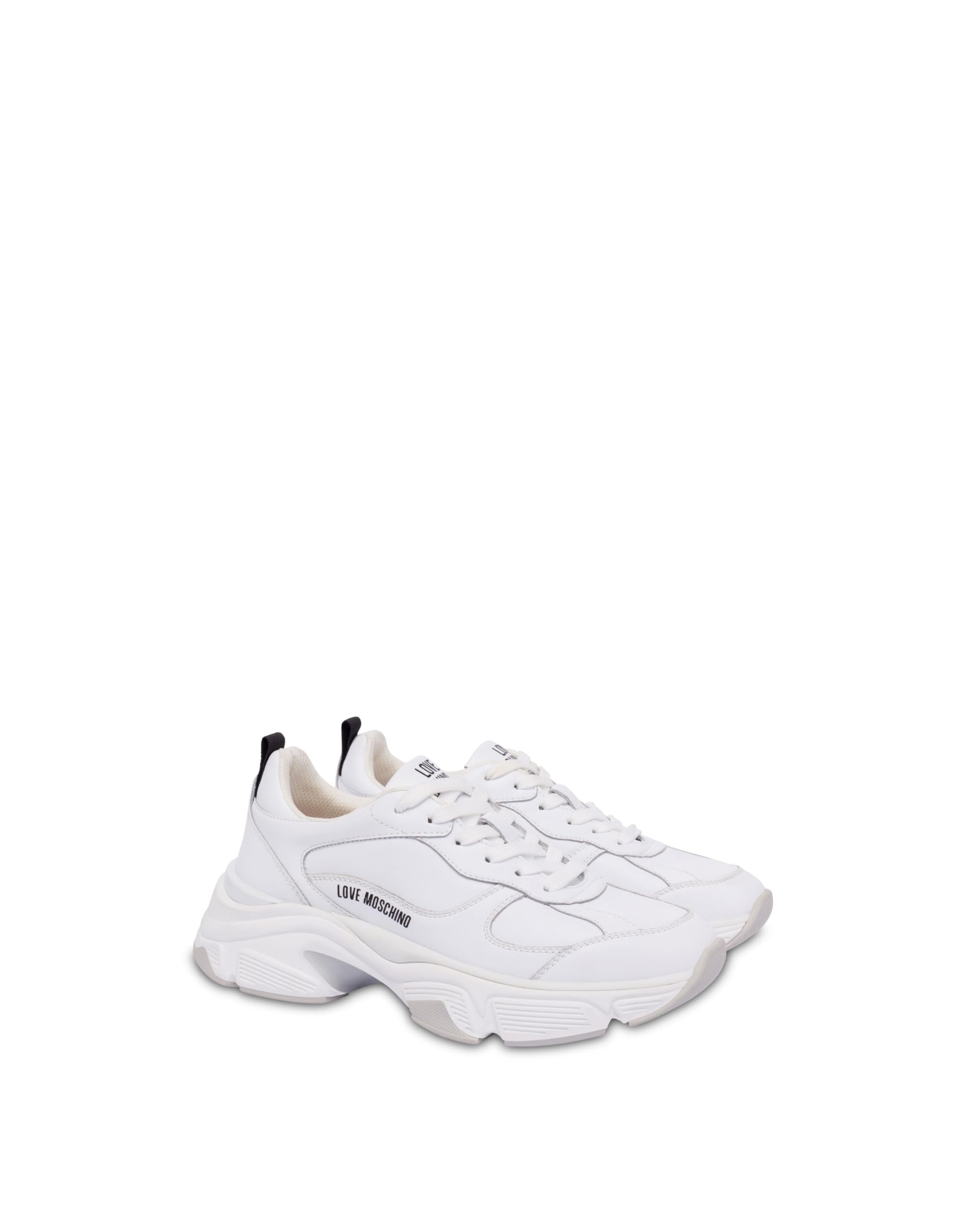Love Moschino JA15246G1NIA0100, Women's Sneakers, White, EU 40 - UK 6, White, 8 UK