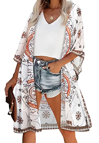 Image of Swimsuit Coverups for Women Sarong Beach Bikini Wrap Sheer Short Skirt Chiffon Scarf for Swimwear
