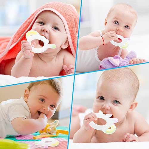 Image of Teethers for Babies 6-12 Months - Palm Soft Silicone Baby Teething Toys, BPA Free Soothing and Stimulating Easy to Grasp Baby Teething Toys