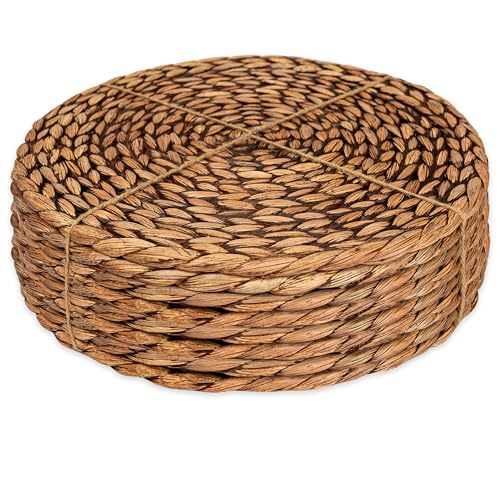 CENBOSS Woven Placemats (13.5' Set of 8, Brown...
