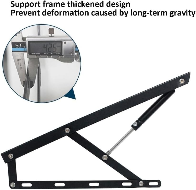 Amortiguadores de gas, Mecanismo de elevación cama plegable, soporte neumático, elevador con caja almacenamiento, varilla neumática, hidráulica, 2 uds(610mm)