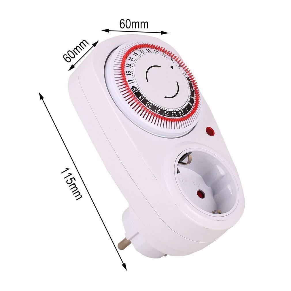 Eieruhren 24 Stunden Timer EU/US/UK-Stecker in Mechanical Grounded Programmierbarer Timer-Schalter Smart-Countdown Schaltsteckdose Indoor Auto Power Off Timer Eieruhren Zeitschaltuhren
